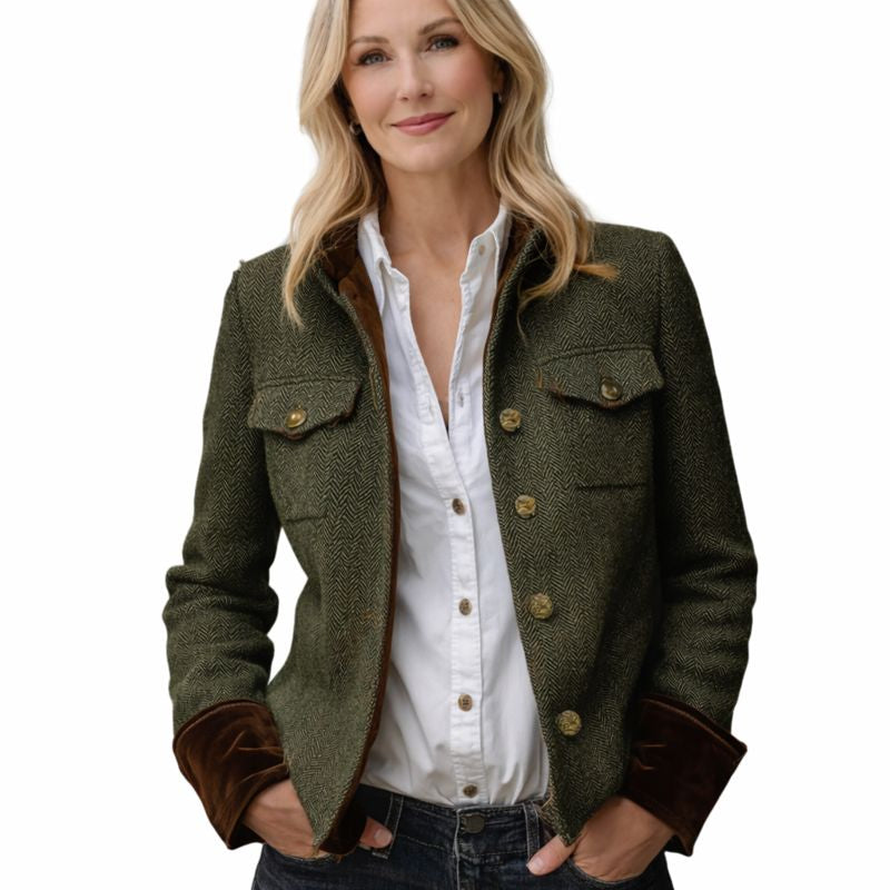 Addie | Jacket with Velvet Details