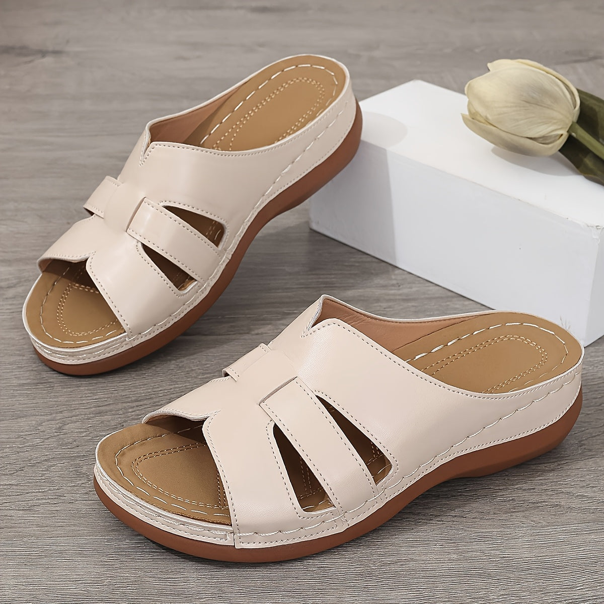 Clarissa | Comfortable Slip-On Sandals