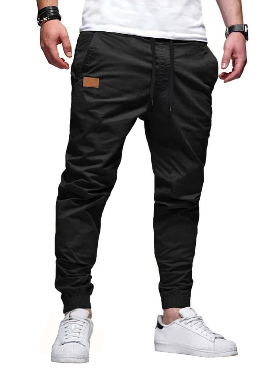 Xavier - Drawstring Tapered Jogger Trousers