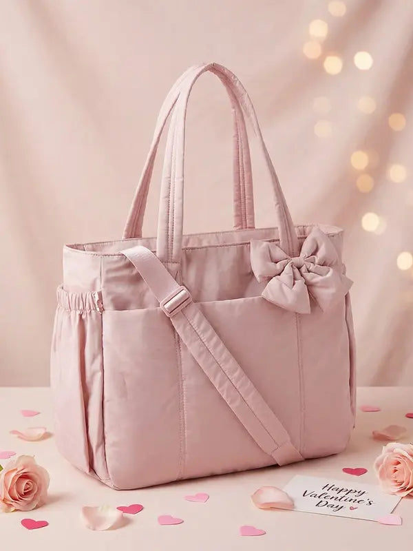 VENJA™ - Women’s Insulated Puffer Tote Bag Laptop & Cup Holder Casual Work Bag