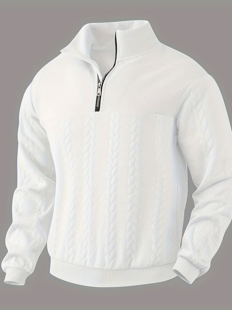 Benoît ™ | Vintage Zip-Up Sweater with Elegant Design