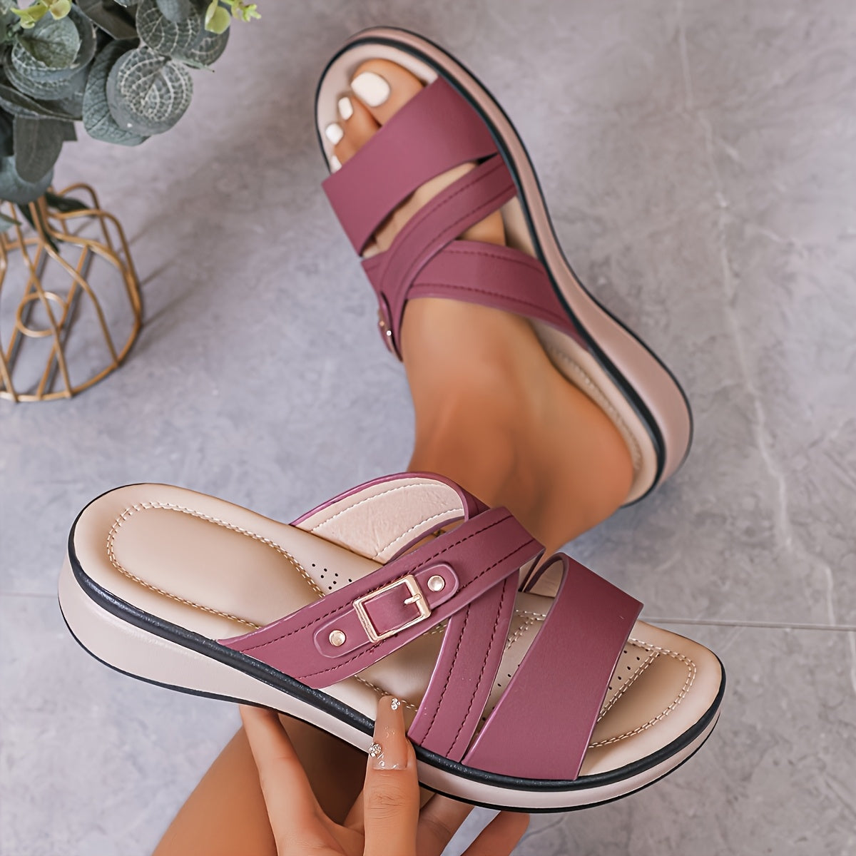 Carol | Comfortable Slip-On Sandals