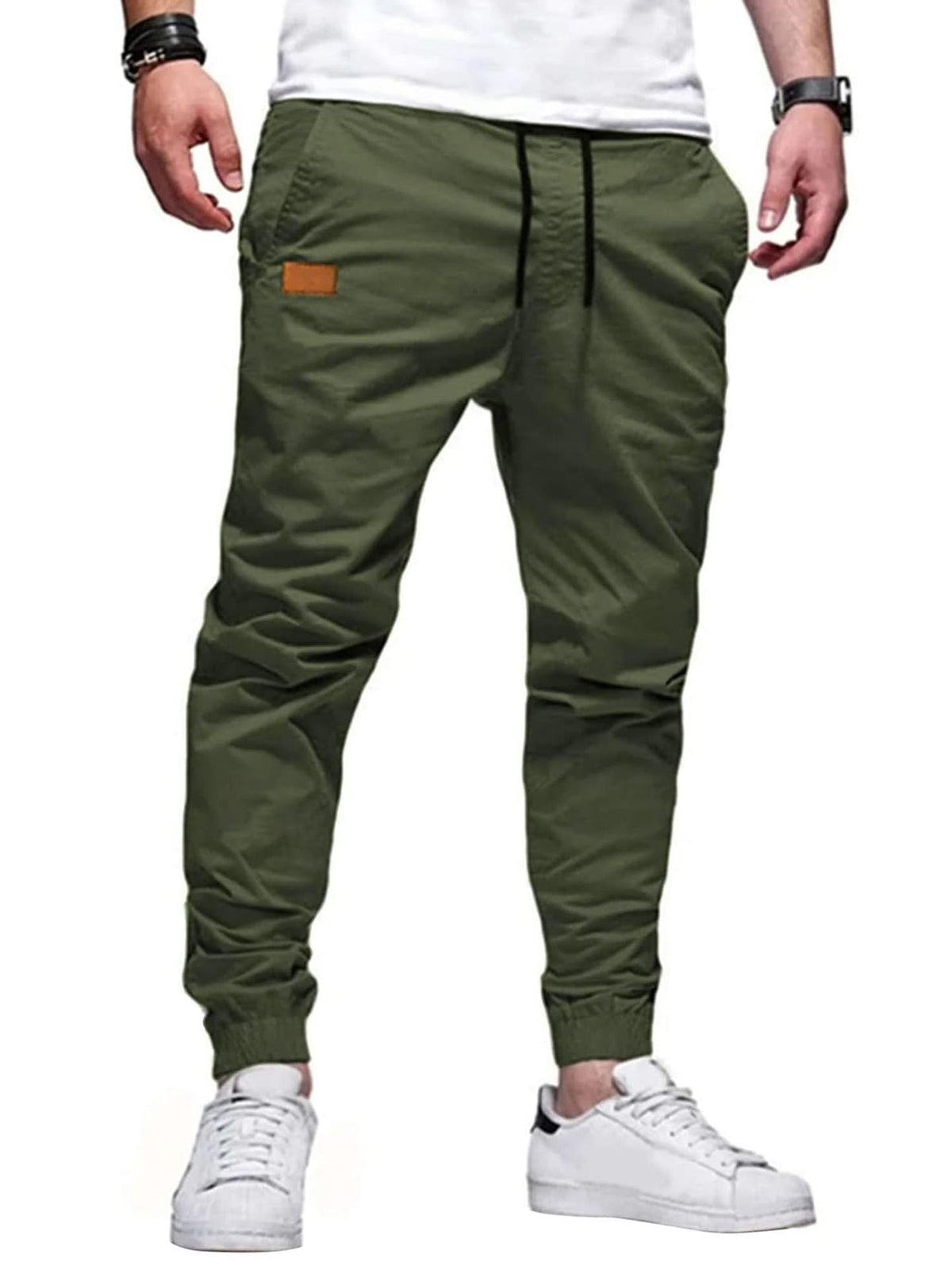 Xavier - Drawstring Tapered Jogger Trousers