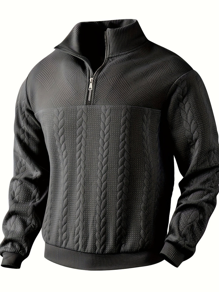 Benoît ™ | Vintage Zip-Up Sweater with Elegant Design