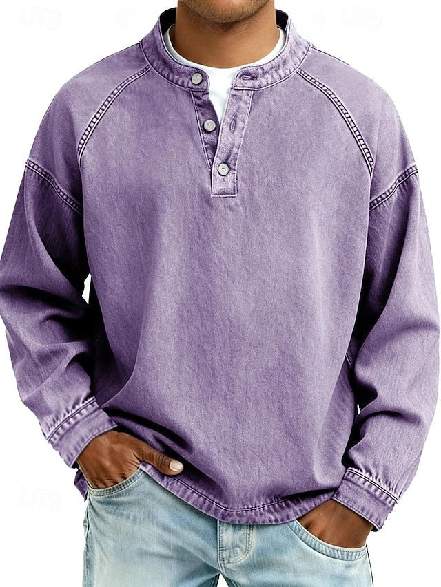 Calor - Soft-Touch Henley Shirt