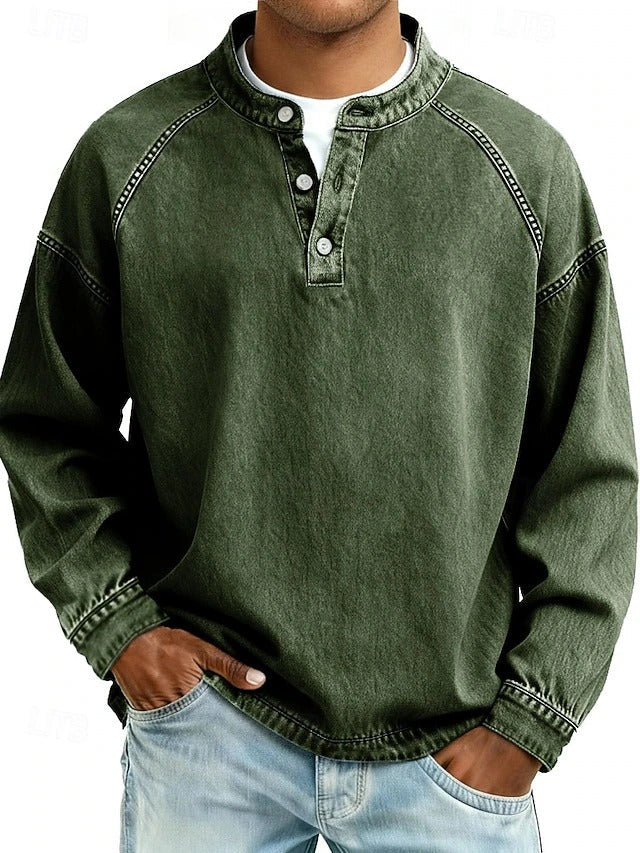 Calor - Soft-Touch Henley Shirt
