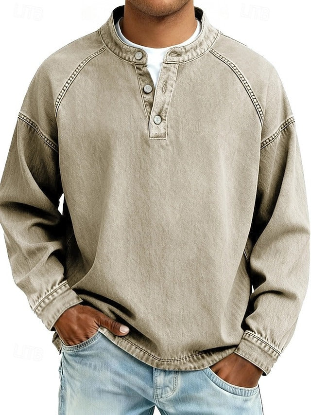 Calor - Soft-Touch Henley Shirt