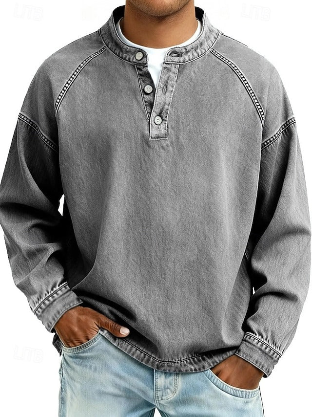 Calor - Soft-Touch Henley Shirt