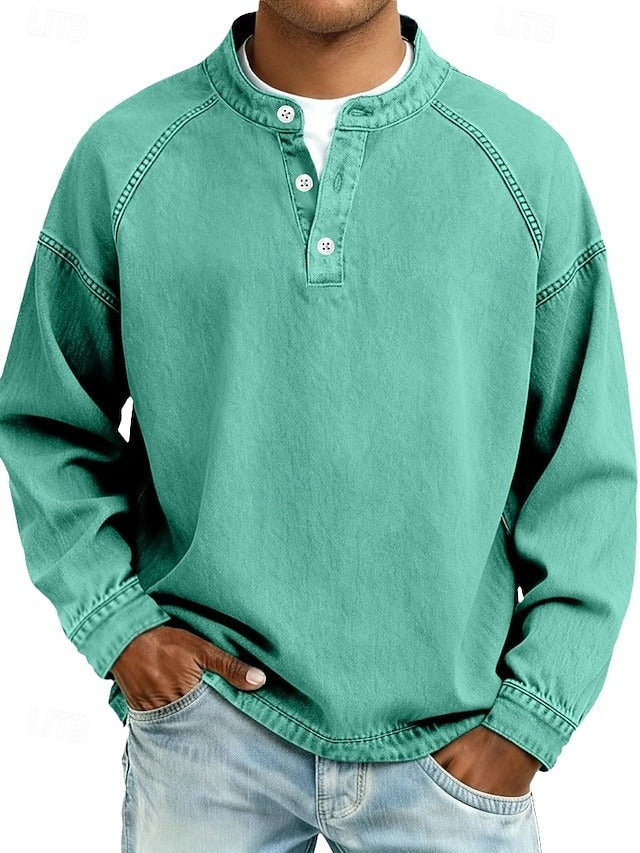 Calor - Soft-Touch Henley Shirt