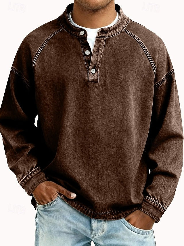 Calor - Soft-Touch Henley Shirt
