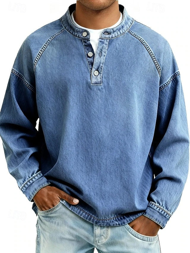 Calor - Soft-Touch Henley Shirt