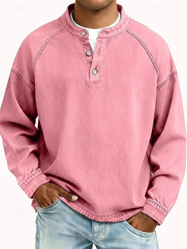 Calor - Soft-Touch Henley Shirt