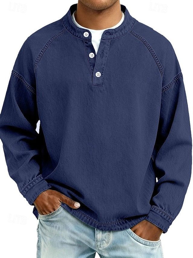 Calor - Soft-Touch Henley Shirt