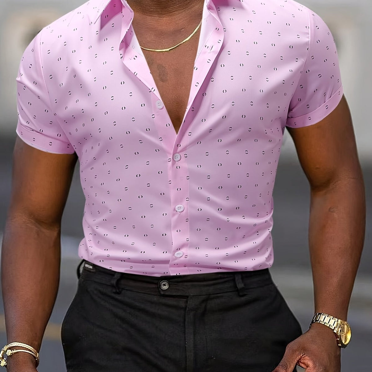 Rowen - Soft-Touch Printed Short-Sleeve Shirt