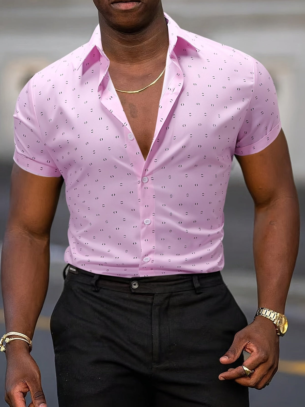 Rowen - Soft-Touch Printed Short-Sleeve Shirt