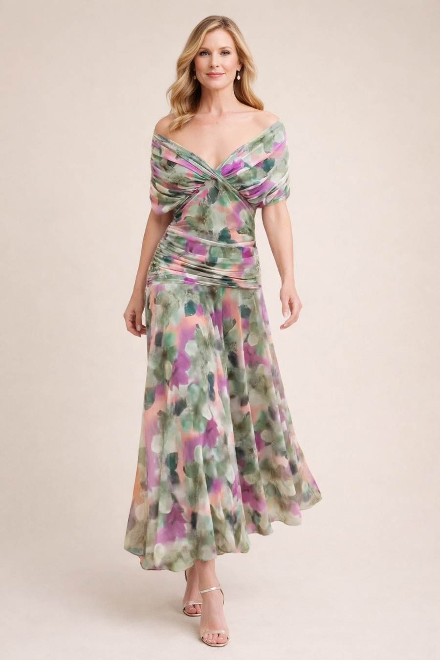 Bethany | Floral V-Neck Dress