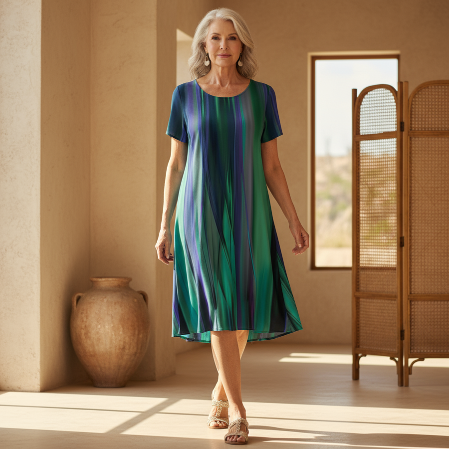 Bernadette | Casual Boho Gradient Dress