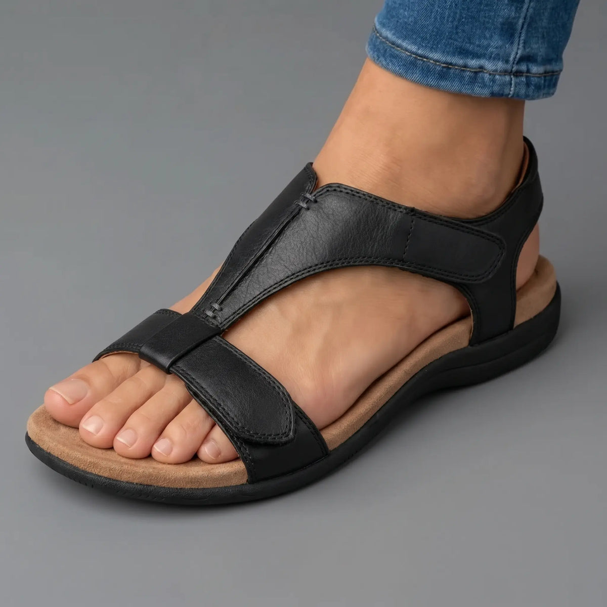 Lara | Orthopedic Leather Strap Sandals