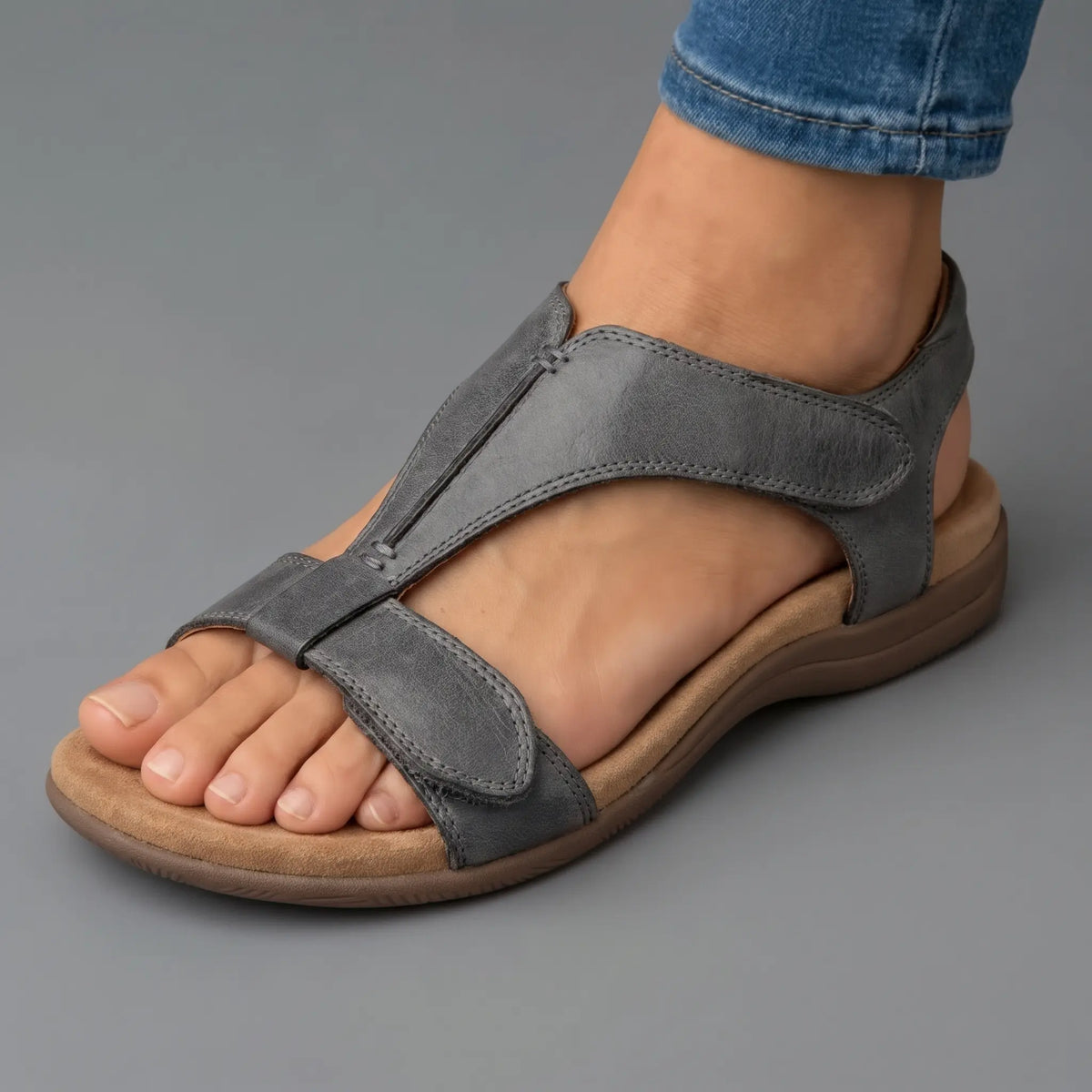 Lara | Orthopedic Leather Strap Sandals