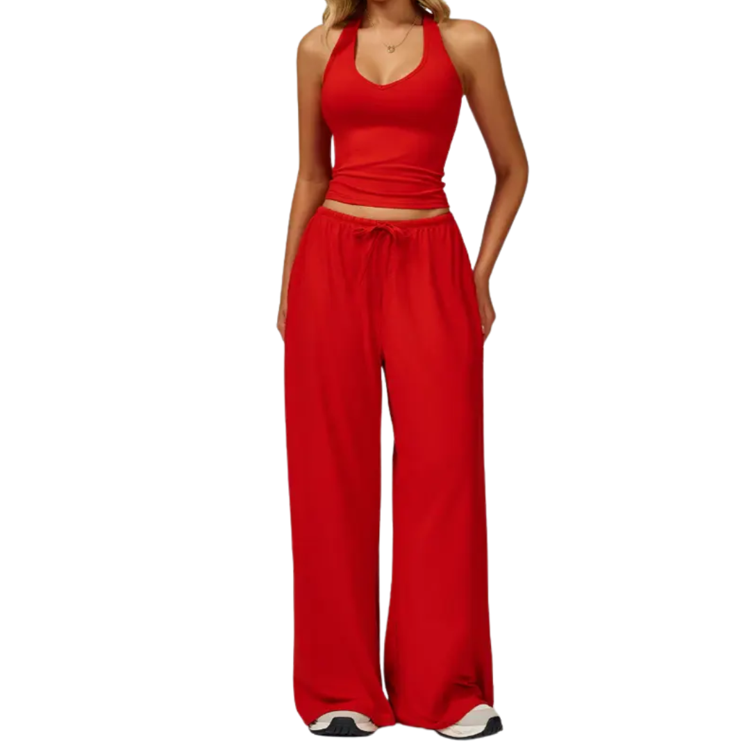 REEVA™ – Cooling Wide-Leg Sweatsuit Set