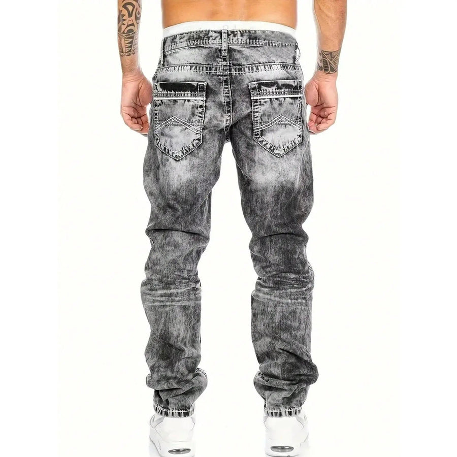 Dario - Vintage Wash Straight Leg Jeans